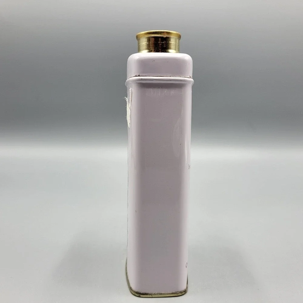 Vintage Woods of Windsor Talcum Powder 3.5oz Lavender Floral Tin Purple England